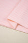 Corded Knit Color Block Pocketed Crew Neck T Shirt