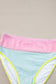 Rose Red Color Block High Waisted Sexy Bikini Set