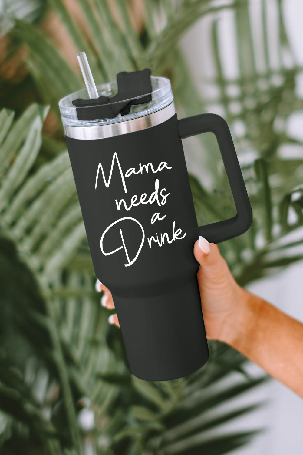 Black Mama Needs A Drink Stainless Steel Cup 40oz