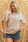 Smoke Gray Mineral Wash Floral Steer Head Printed Back Western Fashion Tee