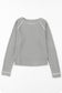 Gray Textured Round Neck Long Sleeve Top