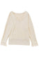 Lace Trim Apricot V Neck Long Sleeve Top