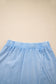 Myosotis 2 Pieces Mineral Wash Cotton Tank Top Lined Split Skirt Set