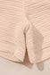 Apricot Textured V Neck T Shirt and Shorts Set
