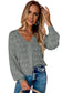 Green Lightweight Buttoned Front Crochet Cardigan