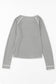 Gray Textured Round Neck Long Sleeve Top