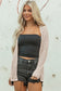 Redwood Burl Mix Pattern Hollowed Knit Open Front Cardigan