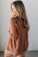 Redwood Burl Mix Pattern Hollowed Knit Open Front Cardigan
