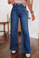 Black Wide Leg Pocketed High Waist Jeans