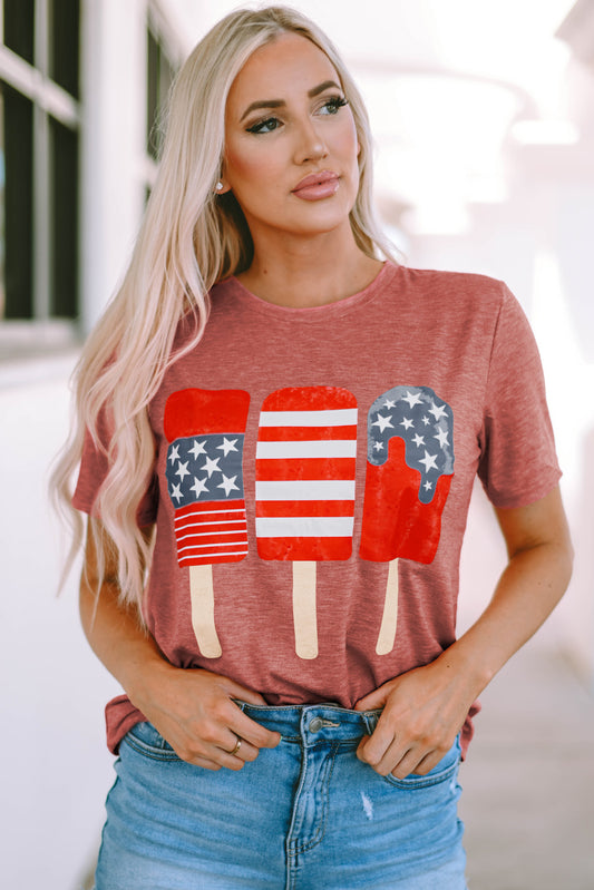 Patriotic Popsicles Short Sleeve Tee