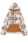 Aztec Print Kangaroo Pocket Half-Zip Hoodie