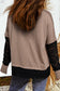 Light French Beige Sheer Lace Patchwork Casual Long Sleeve Tee