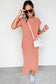 Wisteria Mineral Wash Pocketed T-shirt Long Dress