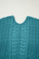 Redwood Burl Mix Pattern Hollowed Knit Open Front Cardigan