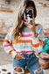 Striped Knitted Loose Sweater