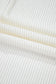 White Textured Knit Exposed Stitching T-shirt
