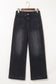 Black Wide Leg Pocketed High Waist Jeans