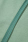 Smoke Green Half Sleeve Raw Seam High Low Side Split Top