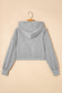 Gray Drawstring Hoodie and High Waist Pants Lounge Set