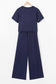 Seagrass Raw Hem Loose Tee and Wide Leg Pants Set