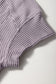 Smoke Gray Solid Corded Knit Short Sleeve T Shirt and Wide Leg Pants Set