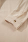 Oatmeal Corduroy Half Button Collared Long Sleeve Mini Dress