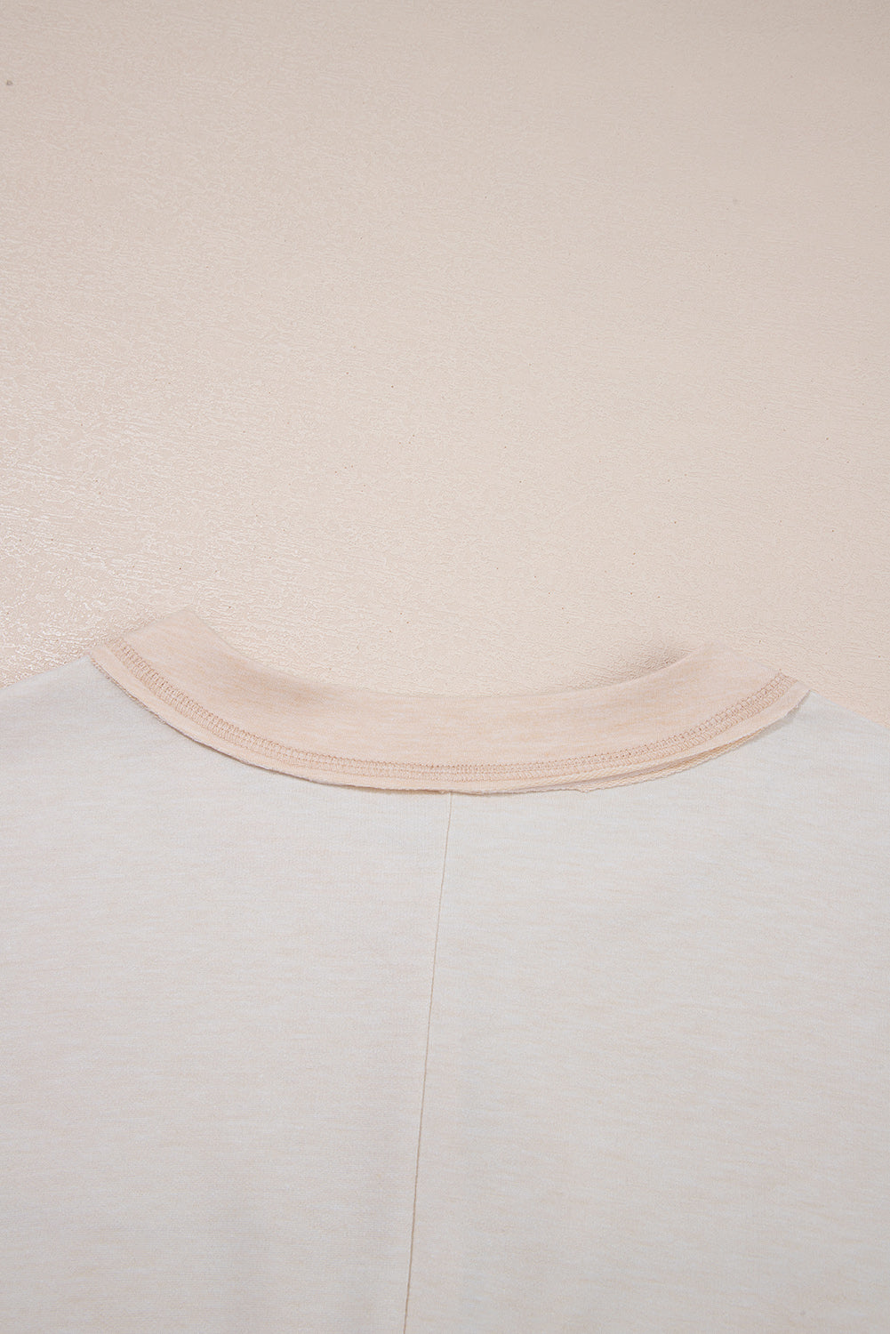 Beige Half Placket Chest Pockets Short Sleeve Wide Leg Jumpsuit