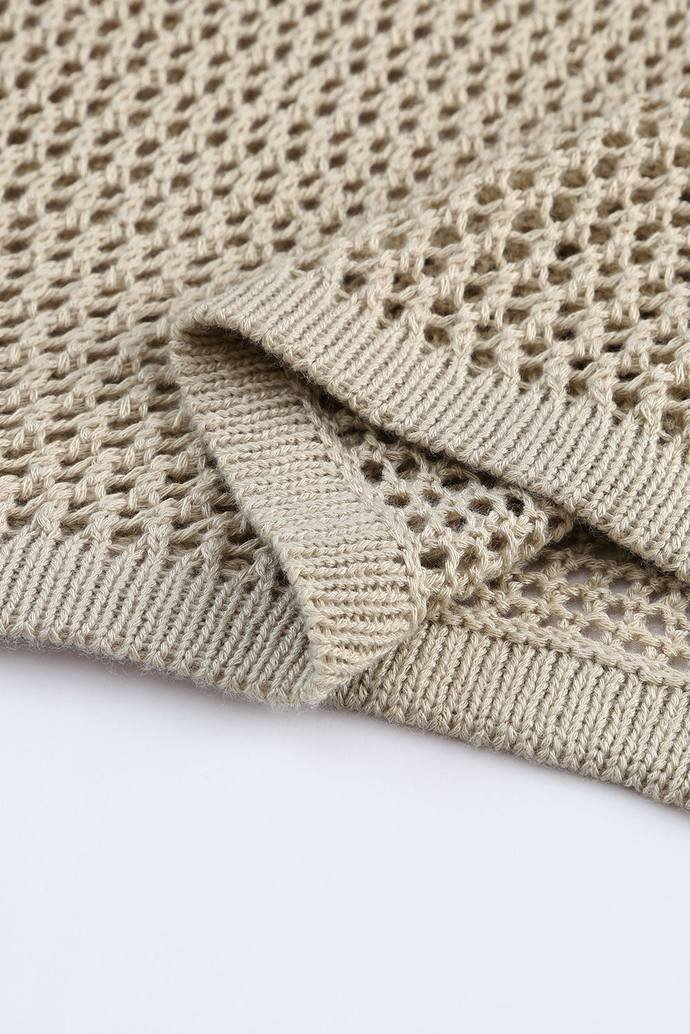 Knit Long Sleeve Khaki Top