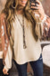 Apricot Western Print Long Sleeve Top