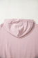 Purple Stripe Thumbhole Side Slits Drop Shoulder Loose Fit Hoodie
