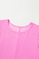 Parchment Corded Knit Crew Neck Puff Sleeve Shift Mini Dress