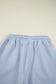 Beau Blue Half Zip Thumbhole Sleeve Hoodie Active Pants 2pcs Outfit