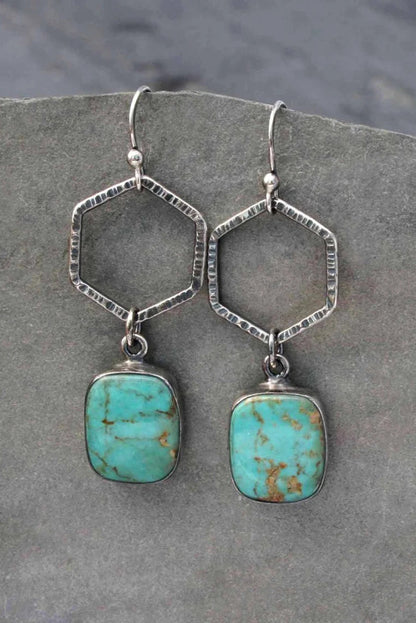 Vintage Turquoise Drop Earrings