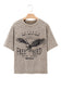 Parchment AMERICA FREE BIRD Vintage Graphic Mineral Washed Tee
