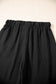 Black Buttoned Vest Drawstring Wide Leg Pants 2pcs Set