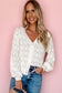 Green Lightweight Buttoned Front Crochet Cardigan