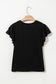 White Layered Ruffle Short Sleeve Round Neck Top