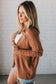 Redwood Burl Mix Pattern Hollowed Knit Open Front Cardigan