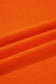 Orange Varsity Striped Sleeve Drop Shoulder Sweatshirt and Short Set