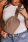 Brown Waterproof Zipped Crossbody Bag