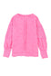 Rose Exposed Seamed High Low Raw Edge Sweatshirt