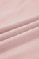 Light Pink Drop Shoulder Puff Sleeve Crop Pullover Drawstring Wide Leg Pants Set