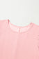 Parchment Corded Knit Crew Neck Puff Sleeve Shift Mini Dress