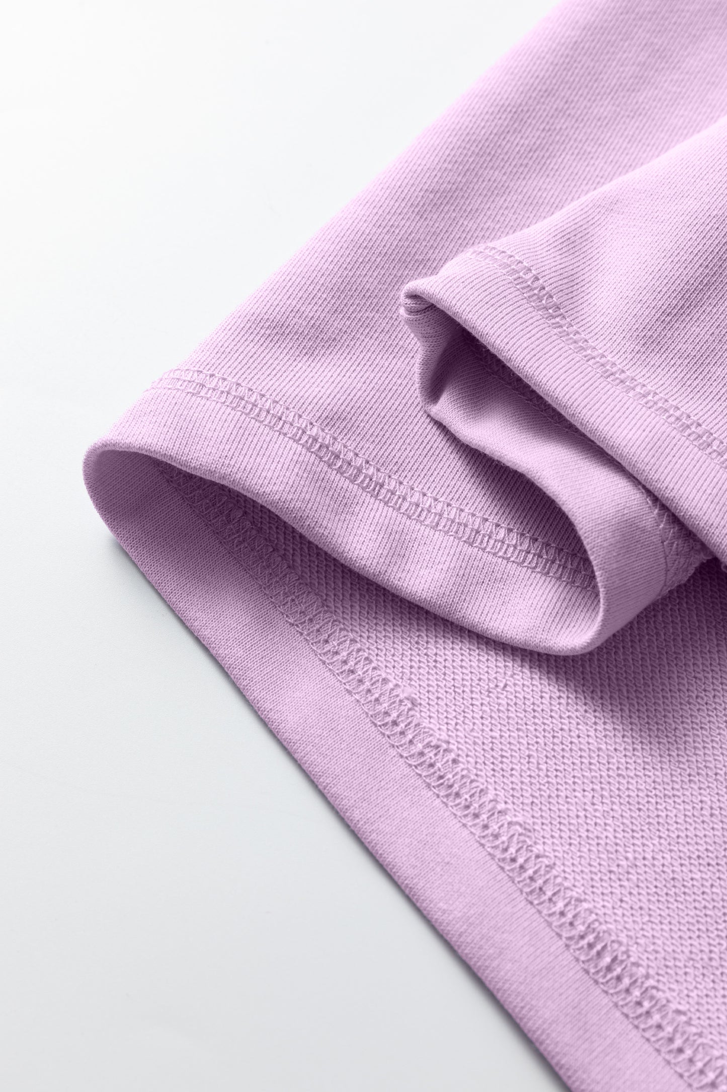 Beau Blue Solid Color Raw Seam Patchwork Baggy Sweatshirt