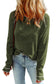 Gray Textured Round Neck Long Sleeve Top