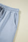 Beau Blue Half Zip Thumbhole Sleeve Hoodie Active Pants 2pcs Outfit