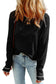 Gray Textured Round Neck Long Sleeve Top
