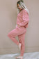 Pink Sport Boxy Fit Pullover & Pants Outfit