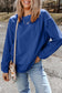 Chestnut Ribbed Corduroy Oversized Sweatshirt