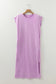 Wisteria Mineral Wash Pocketed T-shirt Long Dress